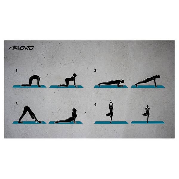Avento Matto Nbr Fitness/yoga Musta 183 x 61 cm