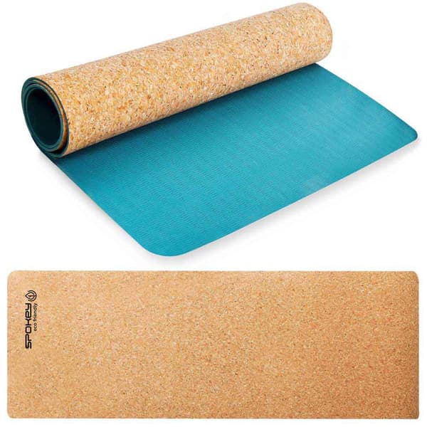 Spokey Måtte Savasana Beige,Blå 180x60x0.4 cm