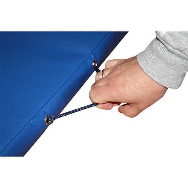 Softee Förstärkt Matta Med Hörn Och Handtagstäthet 25 Blå 200x100x5 cm