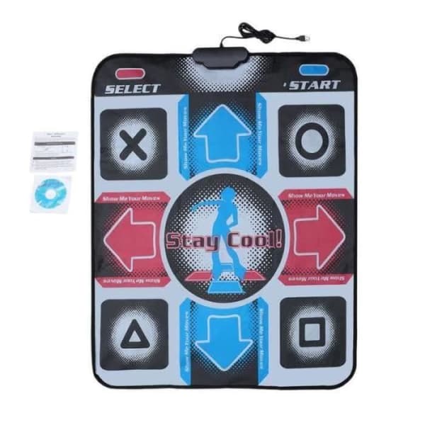 ZAS1277 Halkfri danssteg Dansmatta Pads Mat För PC USB Dansmatta