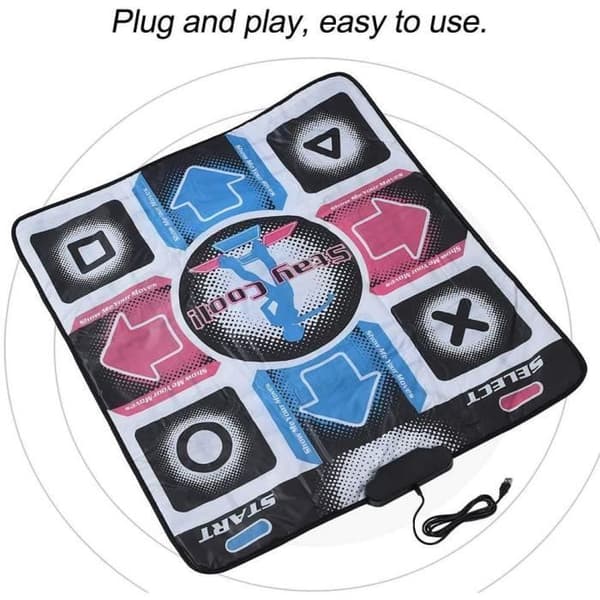USB Dance Pad Dansmatta, halkskydd 11 nycklar för laptop videospel Dance Pad 1216