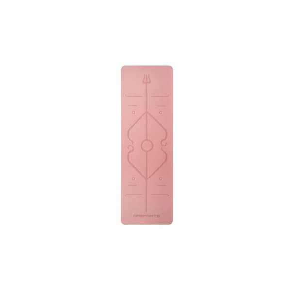 DF SPORTS Halkfri yogamatta 183x61x0,6cm med överdrag - Nirvana modell - Rosa