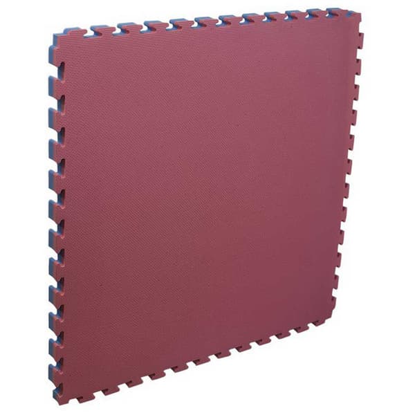 Softee Fotavtryck Tatami Puzzle 2.0 2 Cm Röd 100 x 100 x 2 cm