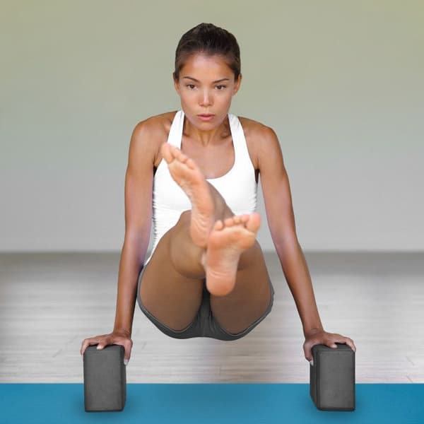 Relaxdays Yogamatta 1 cm tjock mjuk gummi transportrem Pilates aerobics HxlxB: 1 x 61,5 x 182 cm, röd