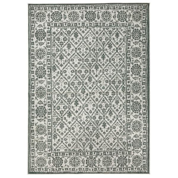 Modern och geometrisk dubbelmatta, grön, 120x170 C03-474523