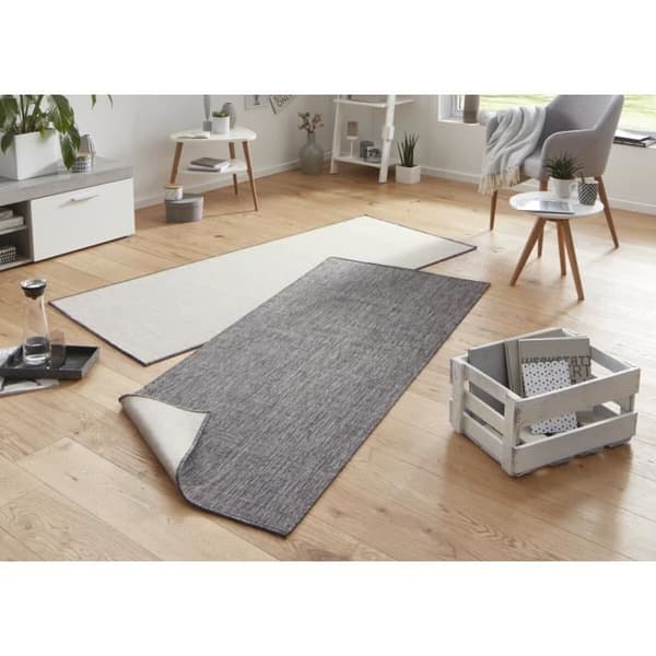 Modern och geometrisk dubbelmatta, grå, 160x230 C02-474542