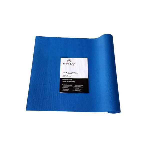 Gymnastikmatta för träning, yoga, pilatesblå - 0,4 cm