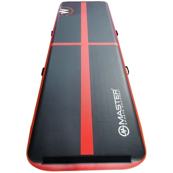 AirTrack Oppustelig Gymnastikmåtte MASTER 300 x 100 x 20 cm Sort-Rød