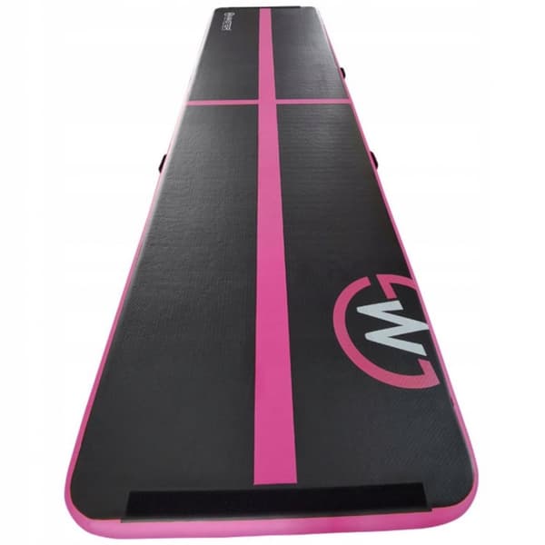 AirTrack Uppblåsbar Gymnastikmatta MASTER 500 x 100 x 10 cm Svart-rosa