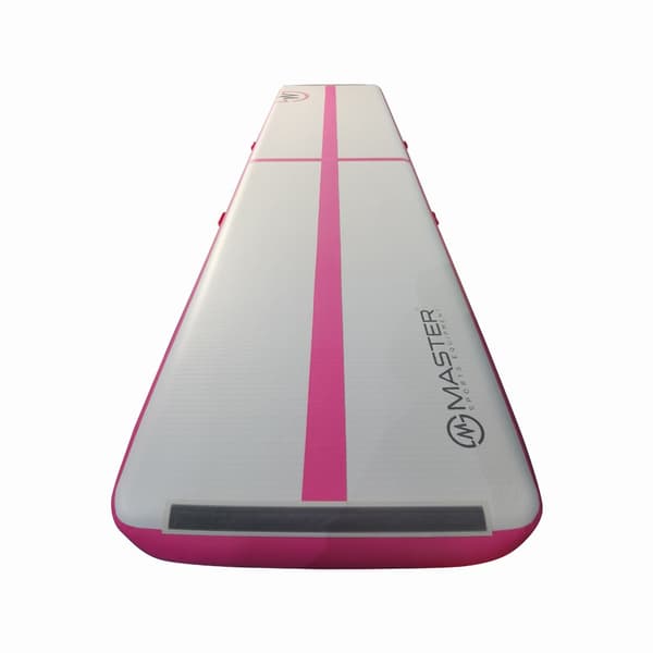 Airtrack Gymnastikmåtte MASTER 400 x 100 x 20 cm Pink-Grå