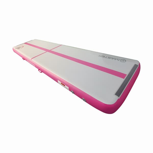 Airtrack Gymnastikmåtte MASTER 400 x 100 x 20 cm Pink-Grå