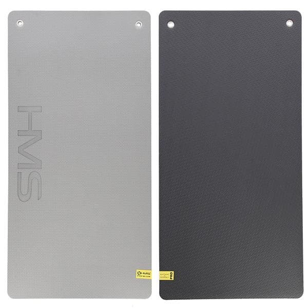 MFK07 LYS GRÅ-SORT CLUB FITNESS MATTE MED HULLER 120*60CM EVA 15MM HMS PREMIUM