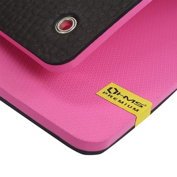 MFK02 ROSA-SVART CLUB FITNESS MATTA MED HÅL HMS PREMIUM