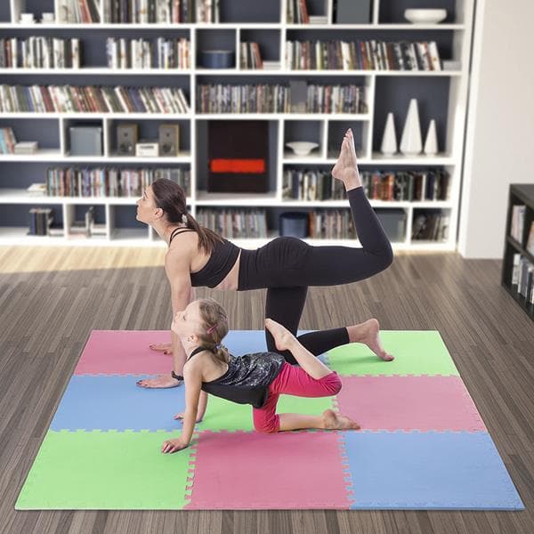 MP10 MATTOPUZLE MULTIPACK VIHREÄ-SININEN-PUNAINEN 9 KAPPALE 10MM ONE FITNESS
