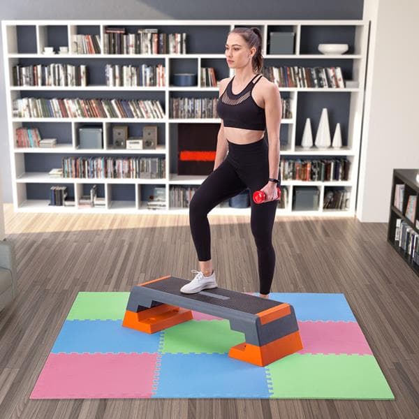 MP10 MATTOPUZLE MULTIPACK VIHREÄ-SININEN-PUNAINEN 9 KAPPALE 10MM ONE FITNESS