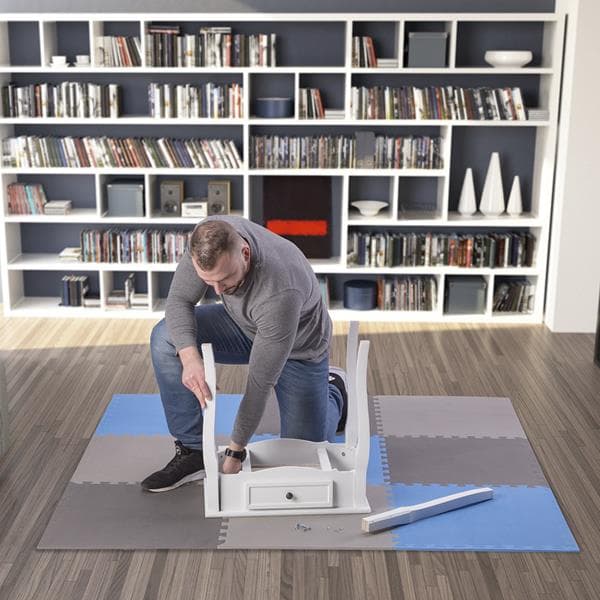 MP10 PUSLEMATTE MULTIPAKKE BLÅ-GRÅ 9 STK 10MM ONE FITNESS