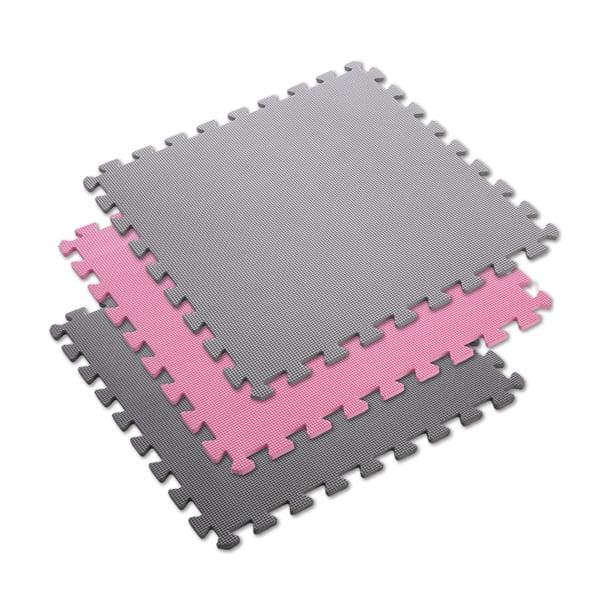 MP10 PUZSELMATTA MULTIPACK ROSA-GRÅ 9 DELAR 10MM ONE FITNESS