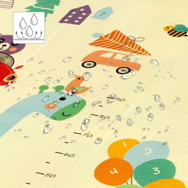 MD04 BARNVIKNINGSMATTA ZOO 195x180CM NILS FUN