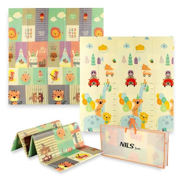 MD04 BARNVIKNINGSMATTA ZOO 195x180CM NILS FUN