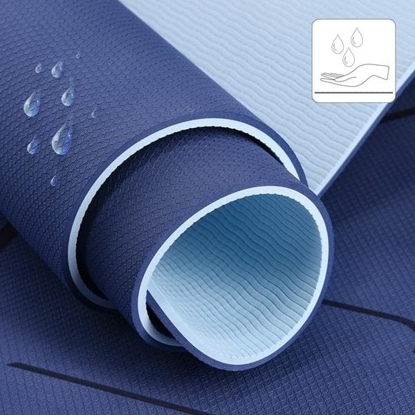 YM10 TPE YOGA MAT MØRKEBLÅ HMS