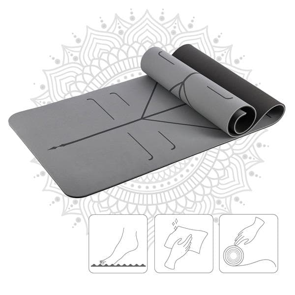 YM10 TPE YOGAMATTA GRÅ HMS