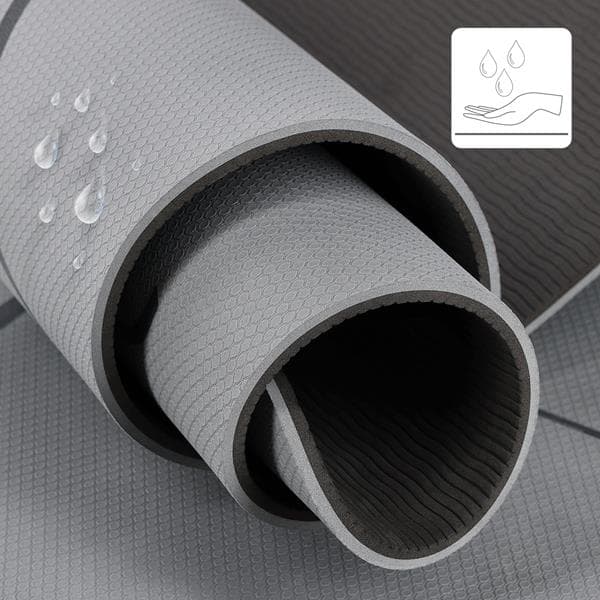 YM10 TPE YOGAMATTA GRÅ HMS