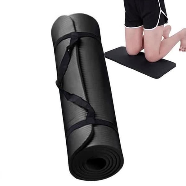Tjock och hållbar TD® yogamatta 60x25x1.5cm Antisklidid sportmatta Fitnessmatta Antisklidid yogaträningsmatta