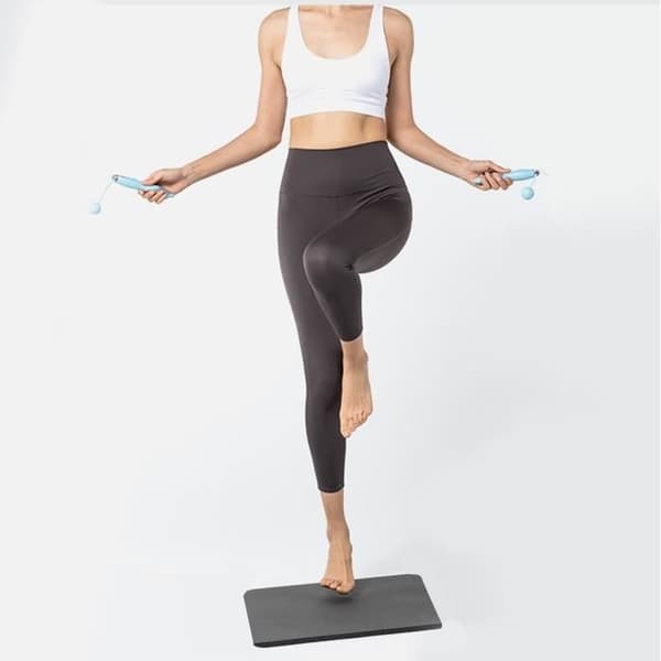 Tjock och hållbar TD® yogamatta 60x25x1.5cm Antisklidid sportmatta Fitnessmatta Antisklidid yogaträningsmatta