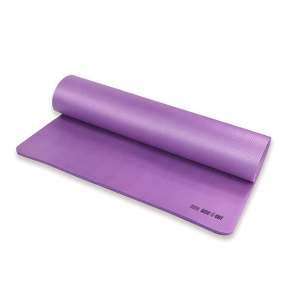 TECH RABATT yogamatta - Dubbel tjocklek - Naturgummi - Lila - 15mm