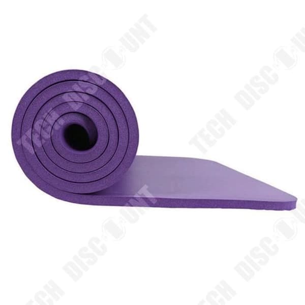 Yogamatta - TD® - 183x61cm - 10mm tjocklek - Halkfri - Lila