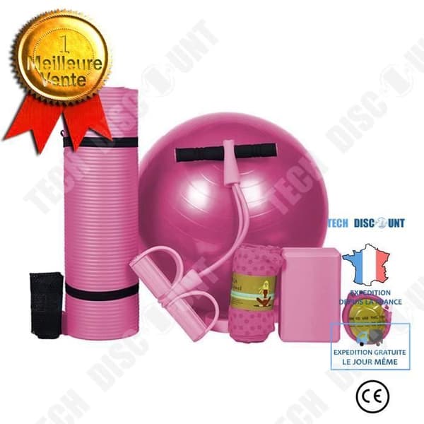 Yogautrustningsset - TEKNISK RABATT - TD® - Med skor - Rosa - 1,5 kg - 10 mm