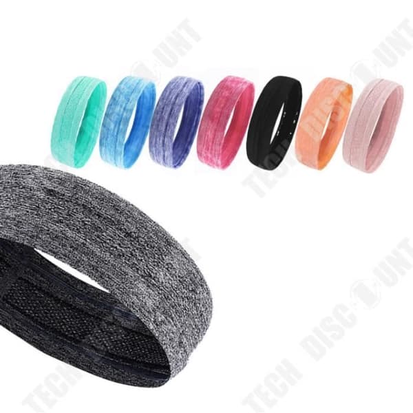 TD® Sports Pannband Yoga Fitness Svettabsorberande Löpsport Svettguide blå yogatillbehör 22