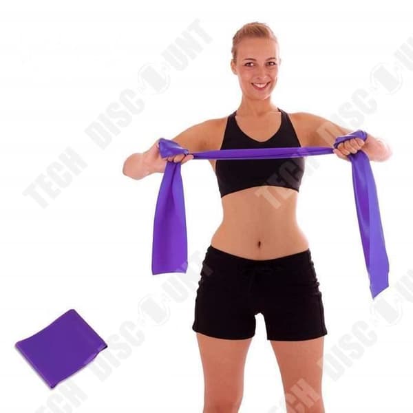 TD® Elastic Expander Gymnastics Elastic For Unisex Sport Full Extracted At Home - Modell: Blå