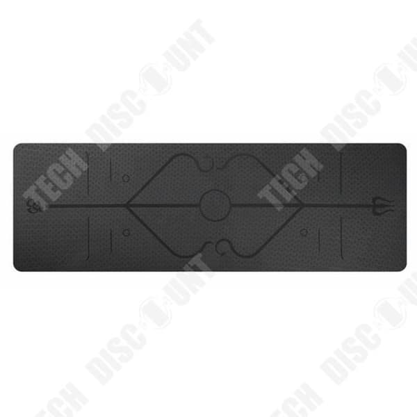 TD® TPE Yoga Mat - Hem Fitness Sport Mat - Pilates Mat, Lättvikt, Halkfri, Miljövänlig-NEJ