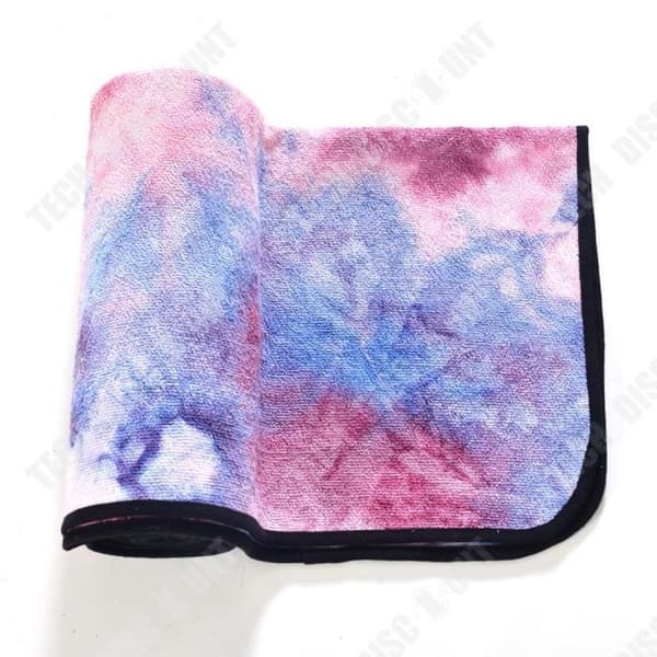 Halkfri grön yogamatta i mikrofiber - TEKNISK RABATT - 183cm x 61cm x 6mm - Barfota - Vikbar