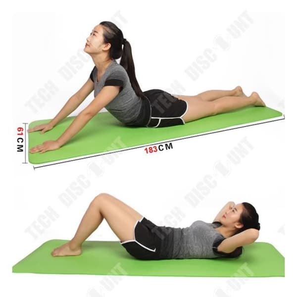 TD® Yogamatta Svettabsorberande magmuskelkombination Högdensitet NBR Yogamatta 10 mm tjocklek