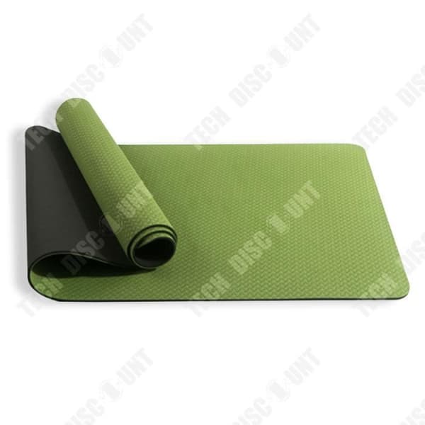 TD® 6mm Tvåfärgad Tpe Halkfri yogamatta Sportmatta Hem Fitness Gymnastikmatta
