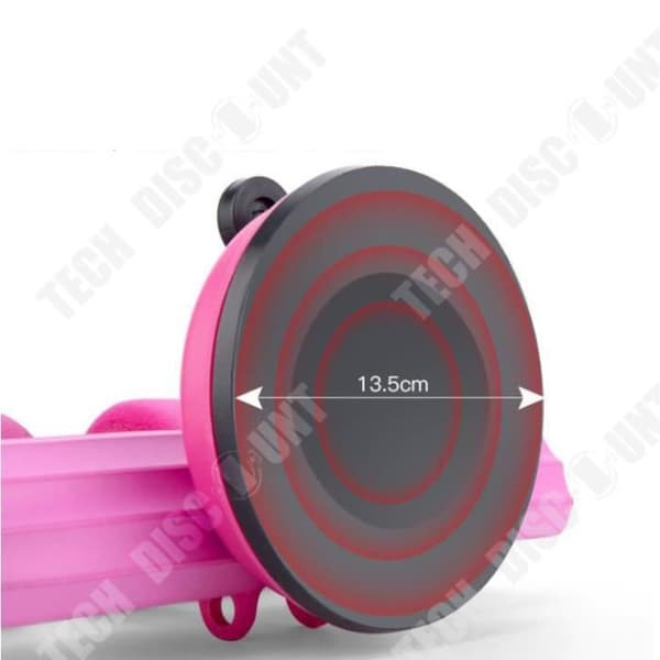 TD® Män och kvinnor hemmaträning smal mage sit-ups hjälp yoga fitness fast fot buken sugkopp curler rosa persika
