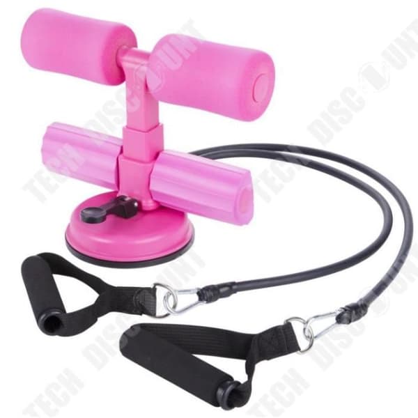 TD® Män och kvinnor hemmaträning smal mage sit-ups hjälp yoga fitness fast fot buken sugkopp curler rosa persika