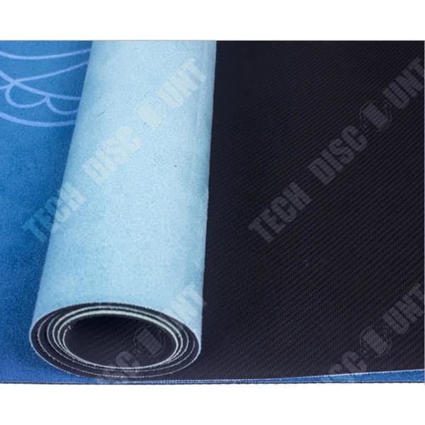 6mm Two-tone TPE Non-Slip Yoga Mat - TEKNISK RABATT - 183x61cm - Blå - För Yoga och Fitness