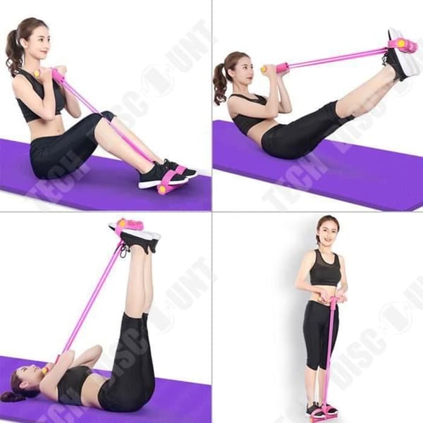 TD® Yogatillbehör Halkfria pedalmotståndsband Multifunktionellt spännrep