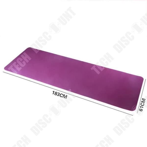 6 mm tvåfärgad TPE halkfri yogamatta - TD - 183 cm - grön - barfota - fitness