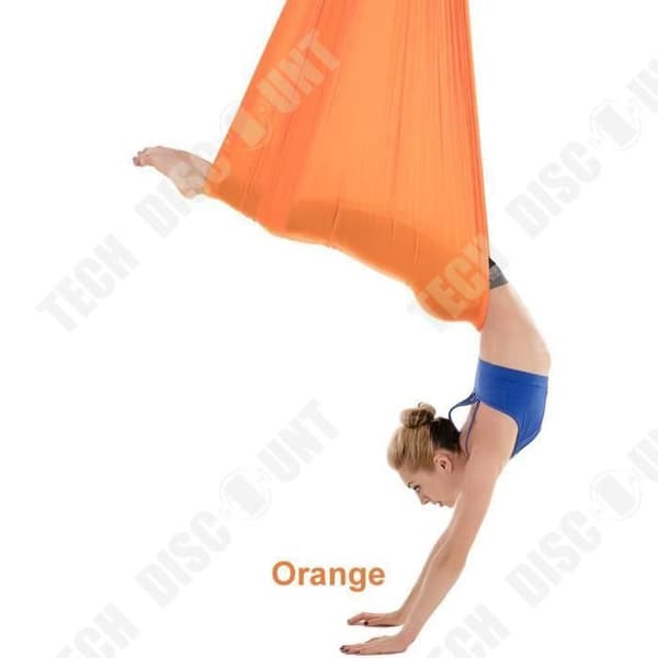 TD® Fitness Accessories - Bodybuilding,Aerial Silk Equipment Yoga Swing Silk Cloth Tyger Yoga Hängmatta Medium - Röd