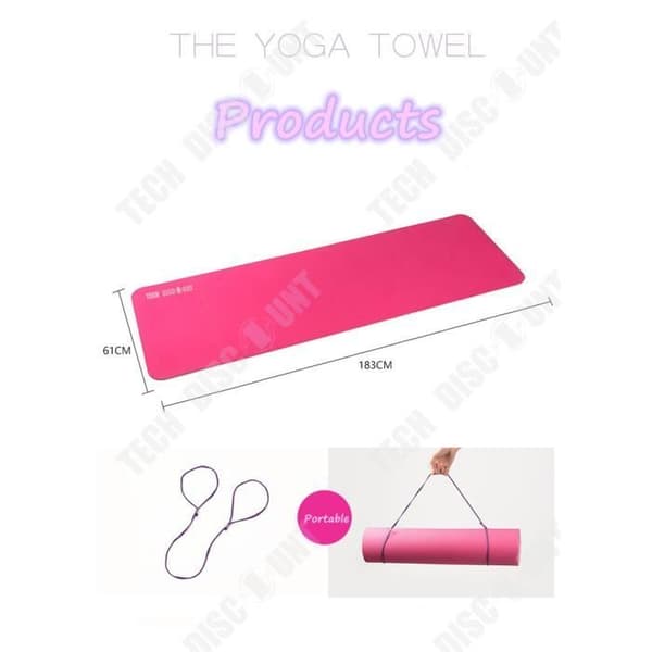TD® Yogamatta stark och lätt miljövänlig mjuk och bekväm fitnessyoga stretching sporttillbehör chic present