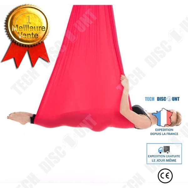 TD® Fitness Accessories - Tyngdlyftning, Premium Aerial Yoga Hängmatta Anti Gravity Yoga Swing Aerial Tyg - Ro Type