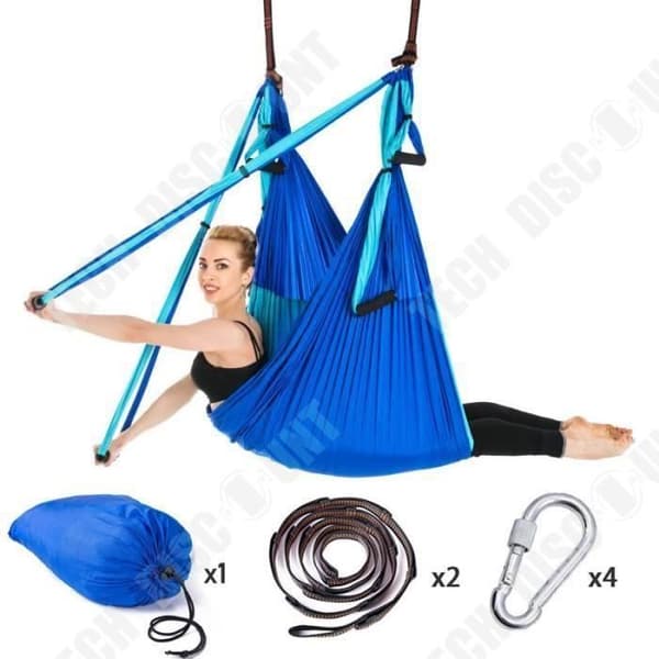 TD® Fitness Accessories - Bodybuilding, Anti Gravity Aerial Yoga Hammock Multifunction Set Yoga Belt Flying - Typ 01-Orange