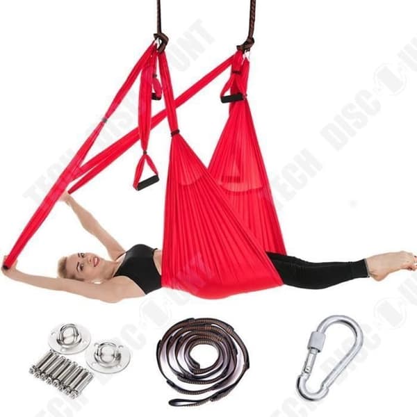 TD® Fitness Accessories - Bodybuilding, Anti Gravity Aerial Yoga Hammock Multifunction Set Yoga Belt Flying - Typ 01-Orange