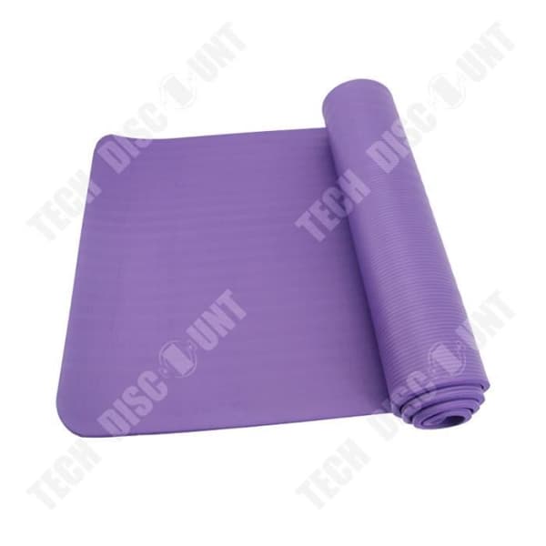 TD® Golvmatta Yogamatta Sportmatta Foam Gymnastikmatta 183cm x 61cm x 1 cm Lila