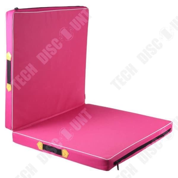 TD® Vikmatta Golvträning/ Dans Yogamatta Gymnastikmatta Hemträning Judo Gymnasium 100x50x5cm (Rosa)