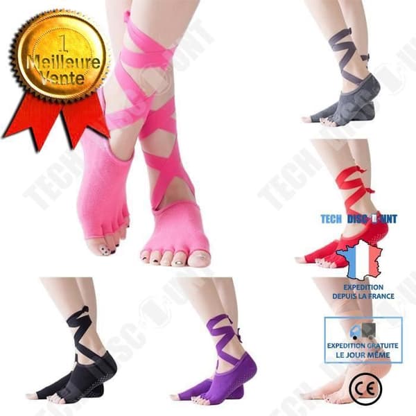 TD® Fitness Accessoarer - Bodybuilding, 1-3-5 par kvinnor Yogastrumpor Högkvalitativa bandage Yogastrumpor Anti - Typ 7